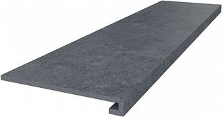 Kerama Marazzi Роверелла фронтальная ступень Glued Step Roverella Dark Grey 33*119.5