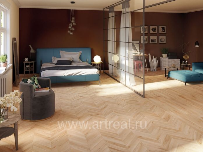 Керамогранит Rondine Woodie в интерьере