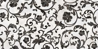 Versace Emote декор Floreale Bianco/Nero 39*78