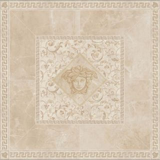 Versace Emote панно Rosone Crema Marfil 156*156