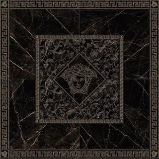 Versace Emote панно Rosone Nero Amasanta 156*156