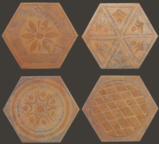 Gambarelli Giardinello Esagonetta декор Mix Ocra 20*17.3