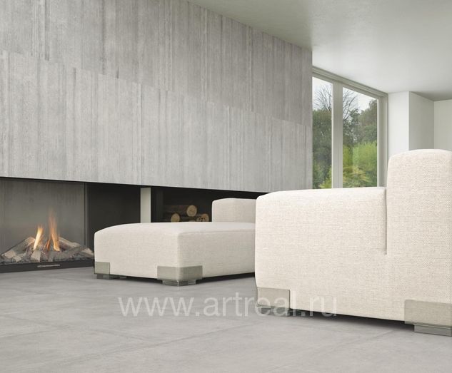 Керамогранит Casalgrande Padana Cemento в интерьере