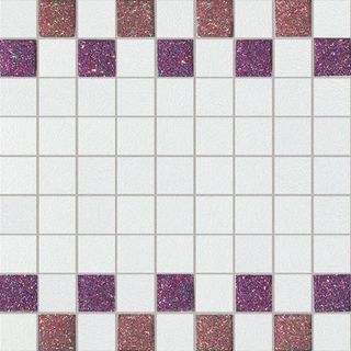 La fabbrica Montenapoleone мозаика Mosaico Starlight Rosso Bianco Musa 30*30