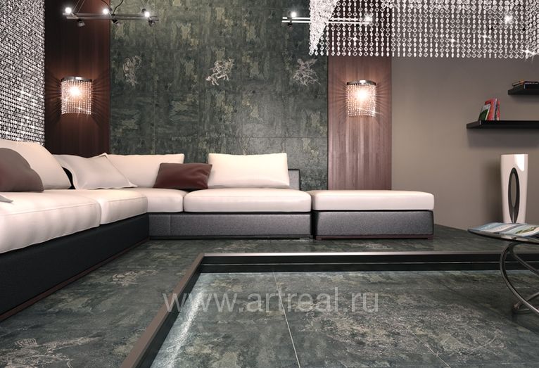 Керамогранит La Fabbrica Pietra Lavica в интерьере