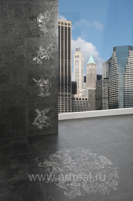 Керамогранит La Fabbrica Pietra Lavica в интерьере