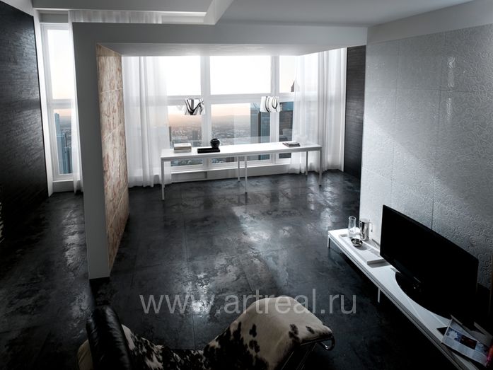 Керамогранит La Fabbrica Pietra Lavica в интерьере