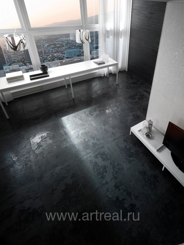 Керамогранит La Fabbrica Pietra Lavica в интерьере