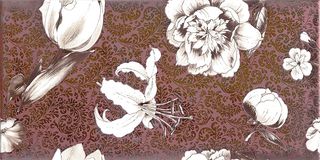 Exelle-Elios Optica декор Optica Decoro giglio rame 40*20