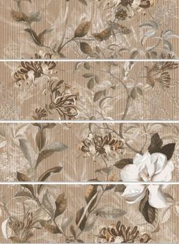 Vives Plisse декор scarlet-4 siena 25*75