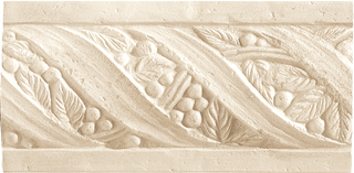 Maioliche dell Umbria Silk Form. Tralcio desert sand
