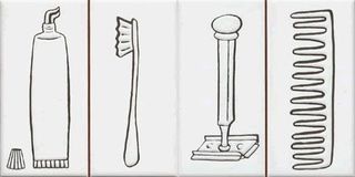 Vives Blanco Brillo декор Neceser-2  15*15