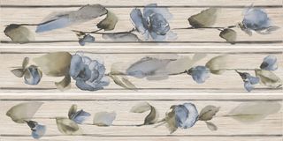 Novabell Eco dream декор Decoro Fiore Acquerello Misto Rovere Grey 15*90