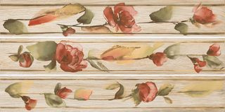 Novabell Eco dream декор Decoro Fiore Acquerello Misto Frassino 15*90