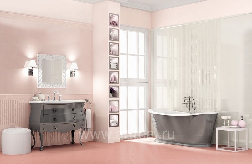 Керамическая плитка Acif Belle Epoque в интерьере ванной