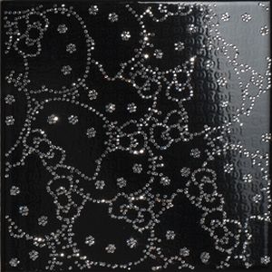 Gamma due Hello kitty Perlage paper Black Swarovski