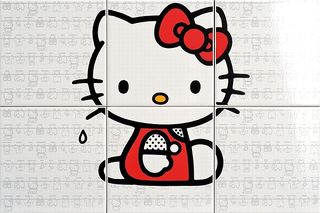 Gamma due Hello kitty панно Laundry Red CP A/6 PZ.  60*40