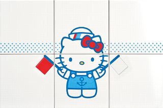 Gamma due Hello kitty панно Navy Flags CP A/6  60*40
