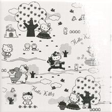 Gamma due Hello kitty Toile Toilepaper Silver 