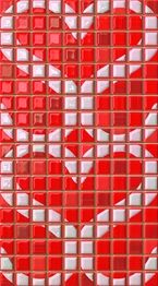 Декор Pop Up Heart Red Inserto 25*45