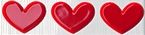 Декор Pop Up Heart Red Listello 25*6