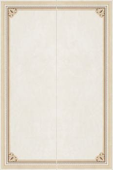 Панно Boiserie Doppia Bianco  50*75