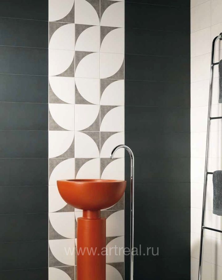 Керамическая плитка Iris Kreo в интерьере ванной Керамическая плитка Iris Kreo в интерьере ванной