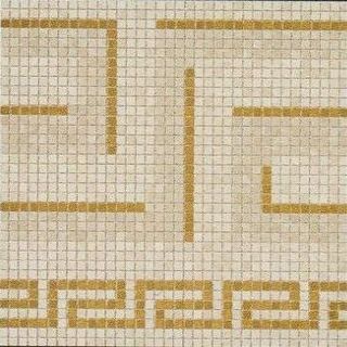 Gardenia (Versace) Vanitas мозаика Beige Greca Gold 37242  39.4*39.4