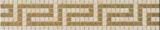 Gardenia (Versace) Vanitas вставка Fascia Greca Beige/Gold 37262  39.4*7.6
