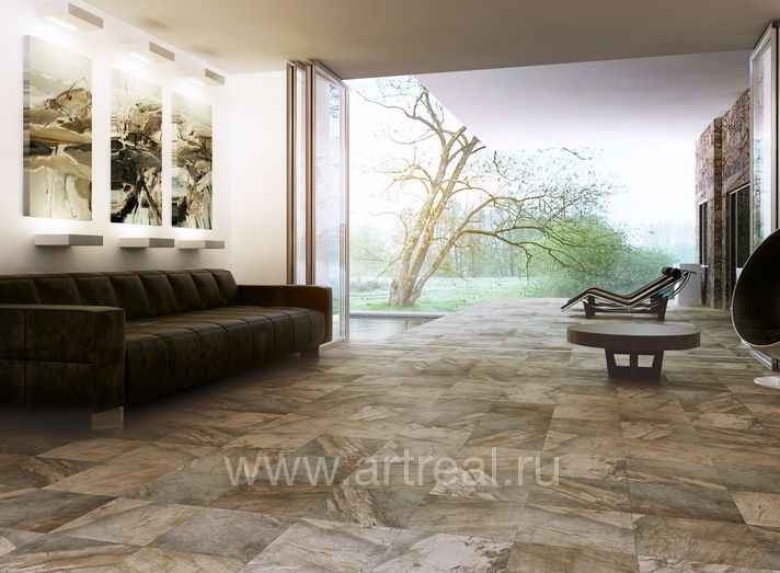 Керамогранит Zirconio Dolomite в интерьере