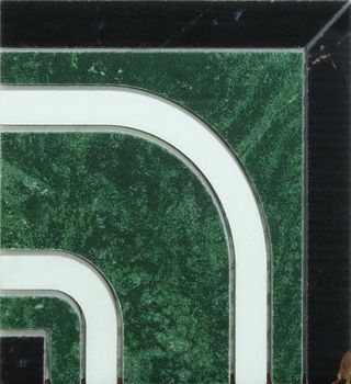 Grespania Palace вставка Rubi 2 Malaquita 15*15