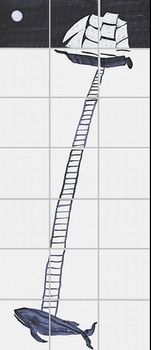 Bardelli Il Veliero e La Balena панно Панно "Корабль" 20*20