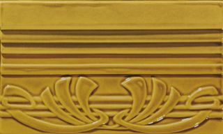 Grazia Epoque бордюр Terminale Deco Mustard Craquele 12*20