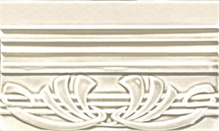 Grazia Epoque бордюр Terminale Deco Ivory Craquele 12*20