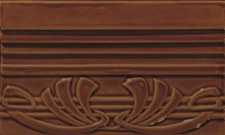 Grazia Epoque бордюр Terminale Deco Caramel Craquele 12*20
