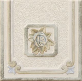 Бордюр Ang. Formella Rosetta In Cornice Verde Veneziano 20*20