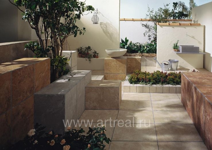 Керамогранит Cerdomus Pietra D'Assisi в интерьере