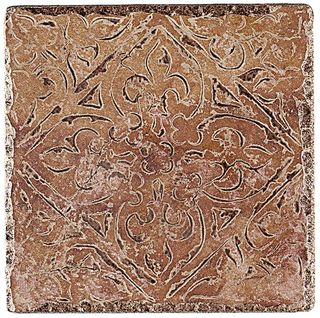 Cerdomus Pietra D'Assisi декор Bassorilievo 1-4 Rosso 20*20