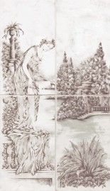 Azteca Mozart панно Musa-4 viola 23*40