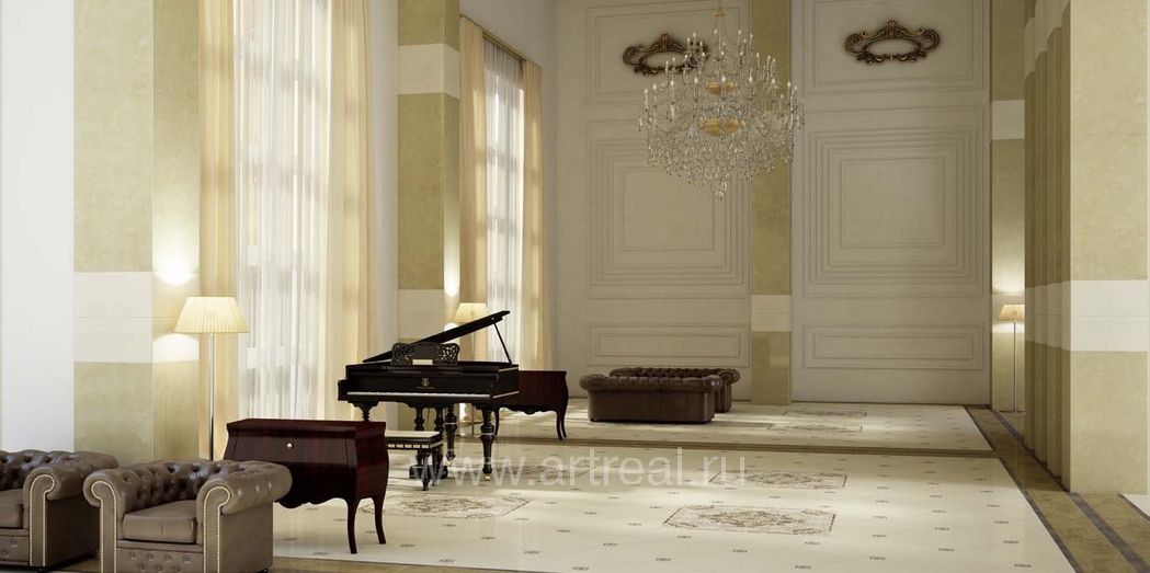 Керамогранит FMG STYLE Marmi Style в интерьере 
