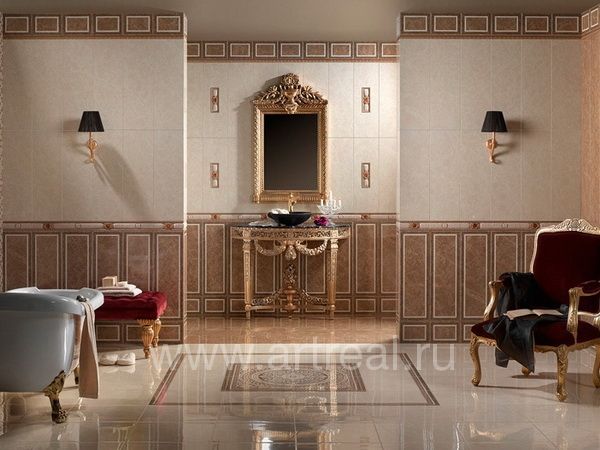 Керамогранит Kerlife Emperador в интерьере Керамогранит Kerlife Emperador в интерьере