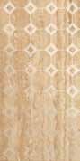 Love ceramic tiles (Novagres) Royale декор Travertino Rombi Noce 22.5*45
