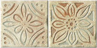 Cir & Serenissima Marble Style вставка Inserto Actual S/2 Fiorito Beige 10*10