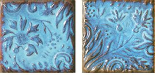 Cir&Serenissima Quintana вставка Inserto Deruta S/2 Azzurro 10*10