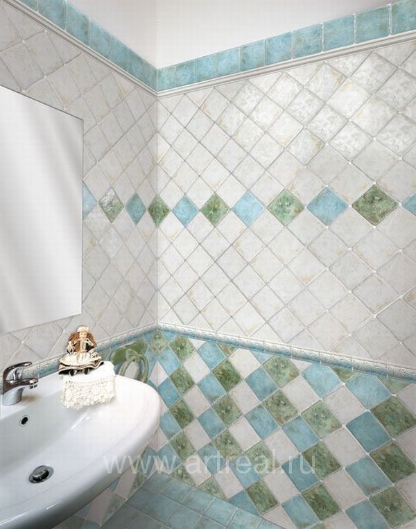 Смальтированный керамогранит Gambarelli Maioliche в интерьере