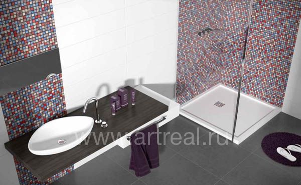 Керамическая мозаика Litica Material в интерьере