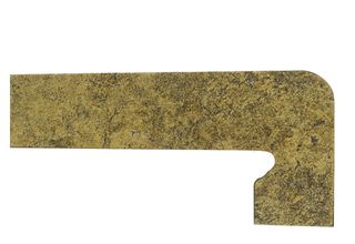 Exagres Metalica плинтус Zan.Mustard DERECHA прав. 39.5*17.5