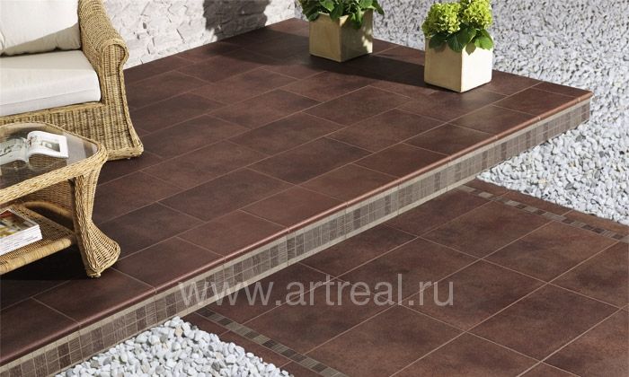 Клинкер Natucer Laguna Grande - базовая плитка и декор ступеней