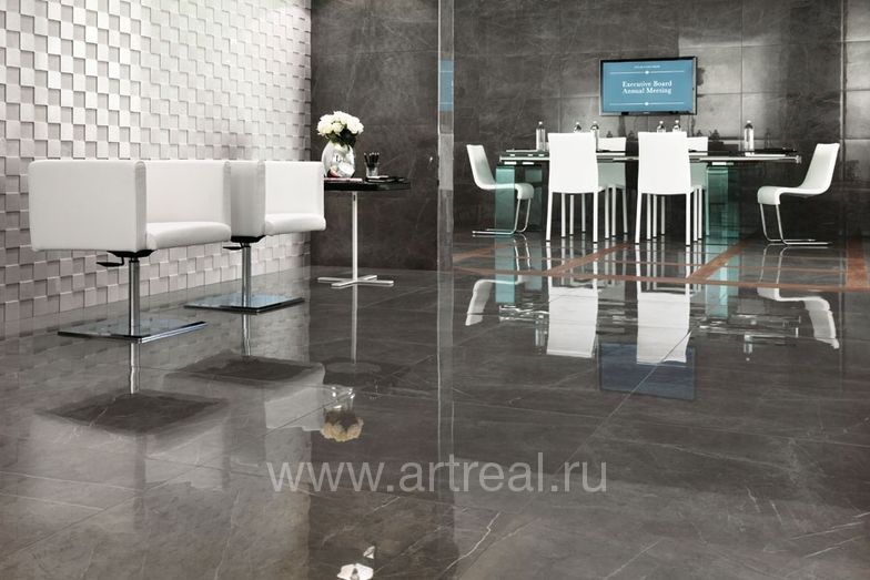 Интерьер в отделке плиткой Atlas Concorde Marvel