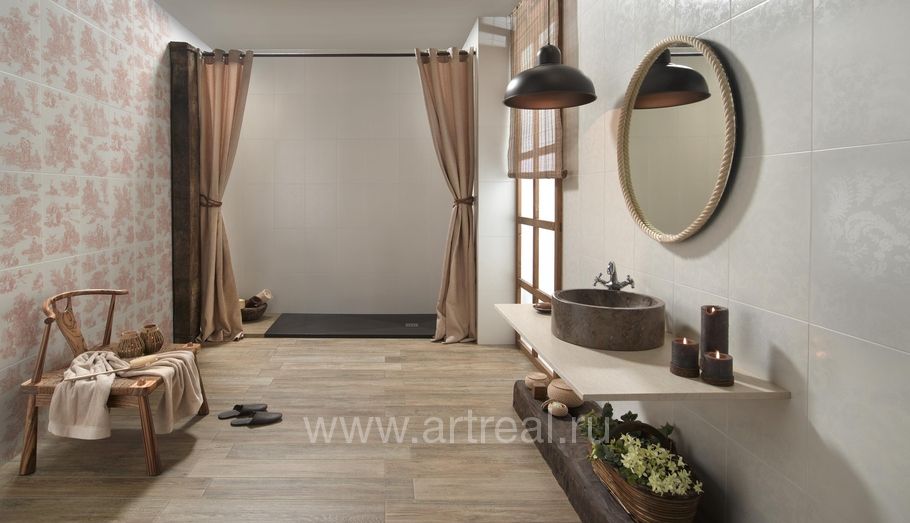 Керамическая плитка Peronda Provence в ванной